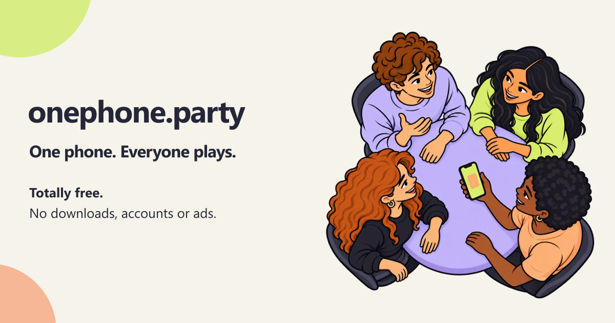 I made a set of free party games you play by passing one phone around (no app, no ads, no sign-up)